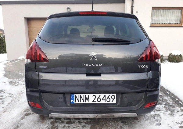 Peugeot 3008 cena 36900 przebieg: 222000, rok produkcji 2016 z Żary małe 106